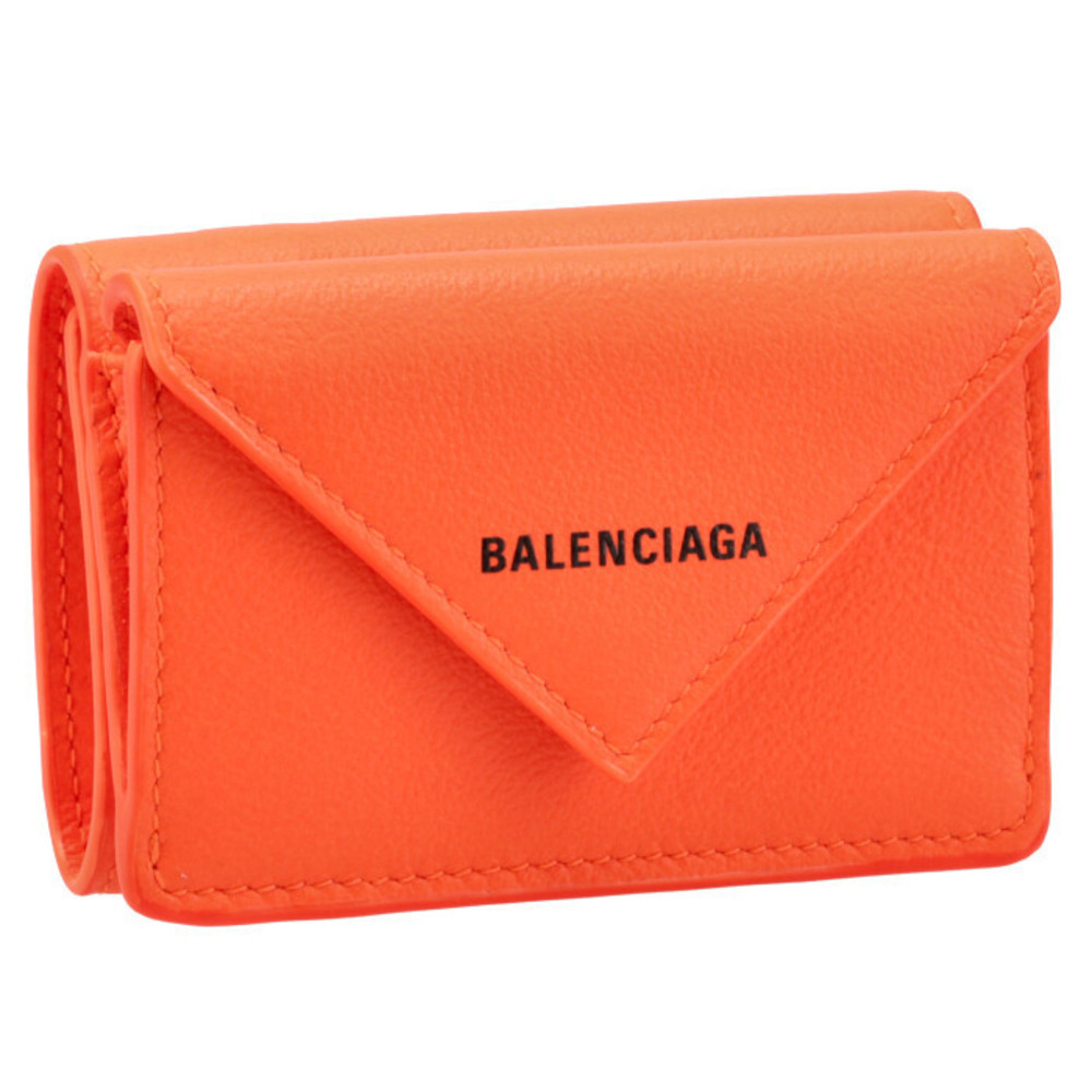 Balenciaga Paper Mini Wallet Orange